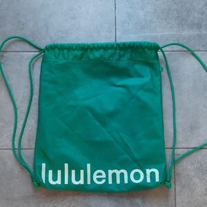 Lululemon Athletica Teal Drawstring Bag